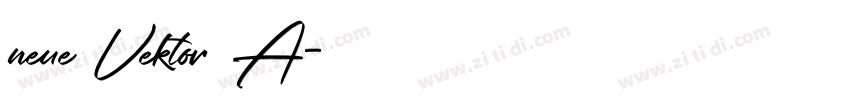 neue Vektor A字体转换 neue Vektor A字体转换